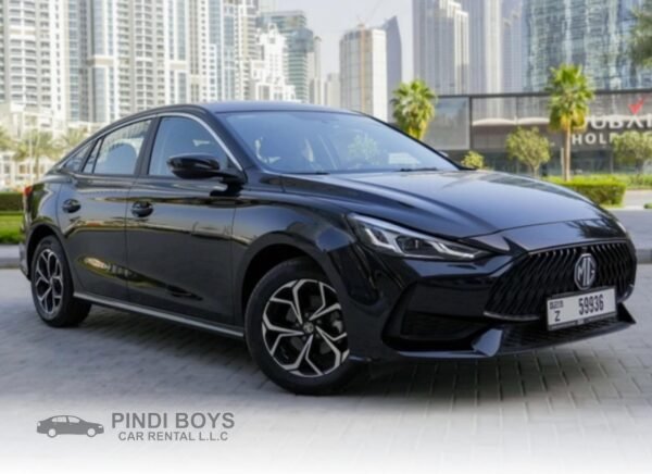 MG GT 2024 Black available for Rental in Dubai, Pindi Boys Car Rental